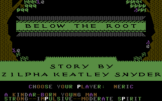 The character selection screen